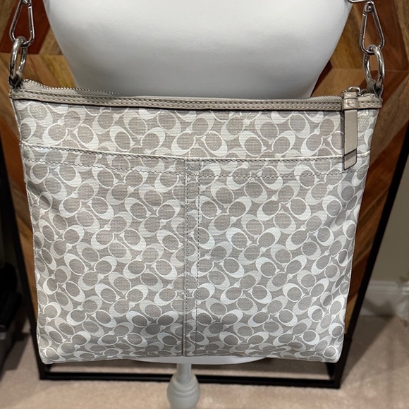 Coach Silver and Gray Crossbody Bag - Picture 3 of 13